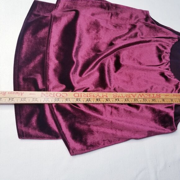 Old Navy Layered Ruffle Velvet Cami Burgundy Small Whimsigoth 90s Gothic Holiday - Picture 8 of 9